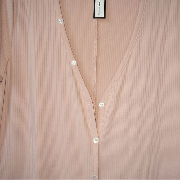 NWT Soncy Pink Button Front Maxi Dress Size‎ 1 (14/16) - Picture 2 of 8